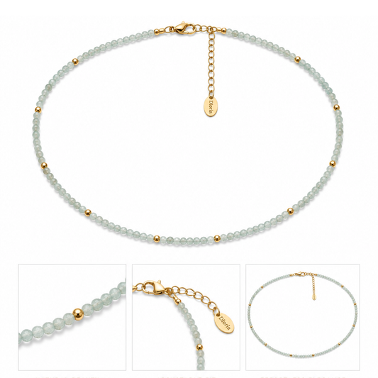 Sea Mist Beaded Necklace