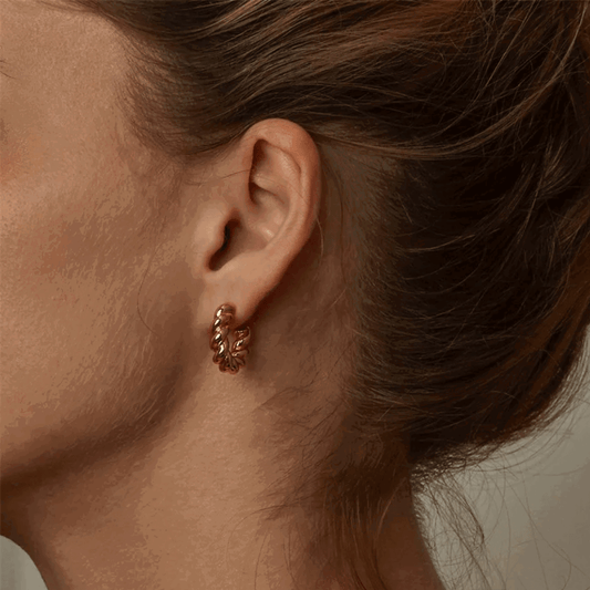 Rope Hoop Earrings – Perfect for Any Occasion Small .85 Inches