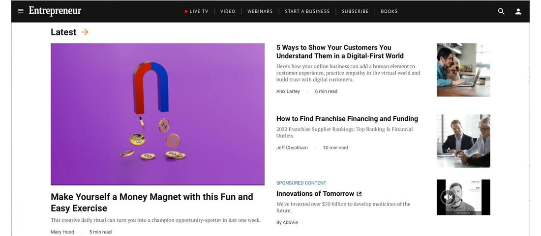 Hollywood Sensation CEO Mary Hood featured in Entrepreneur Magazine