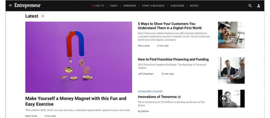 Hollywood Sensation CEO Mary Hood featured in Entrepreneur Magazine