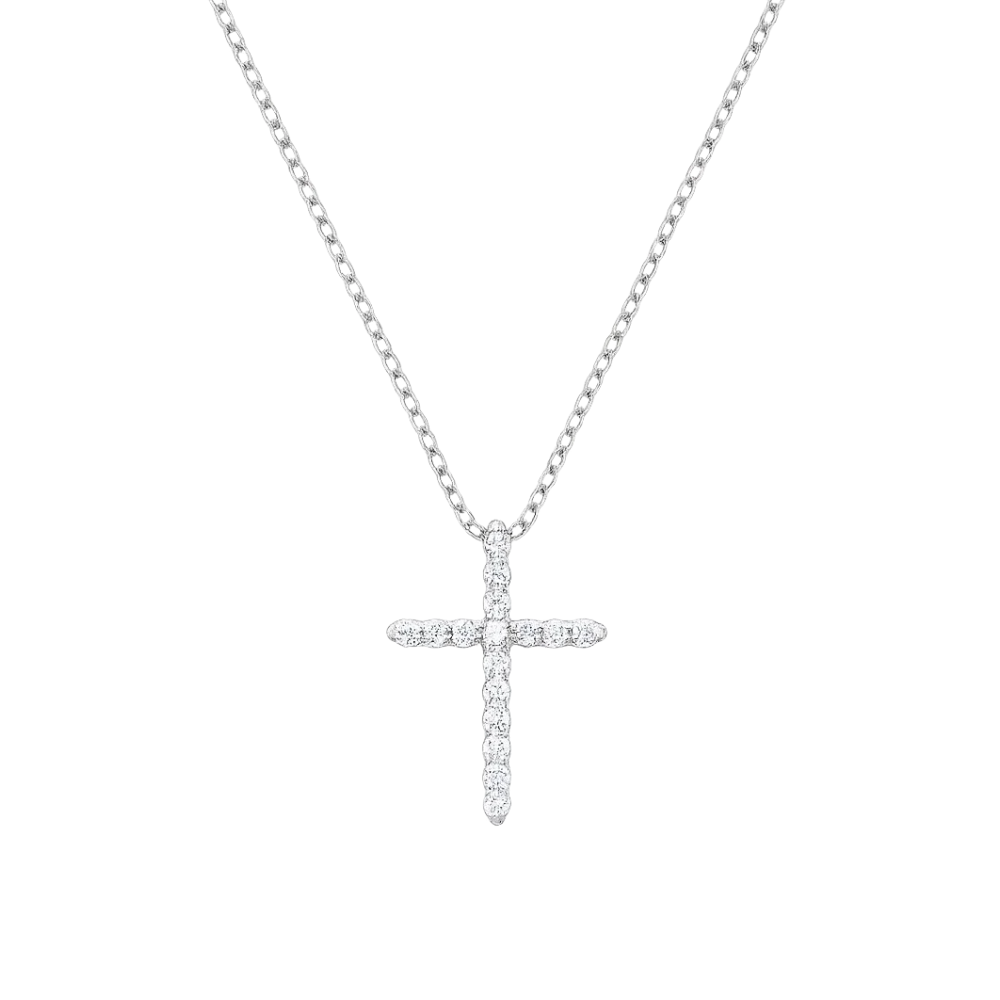 Faith Cubic Zirconia Cross Necklaces
