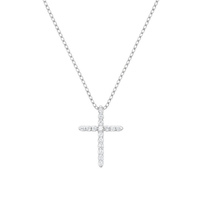 Faith Cubic Zirconia Cross Necklaces