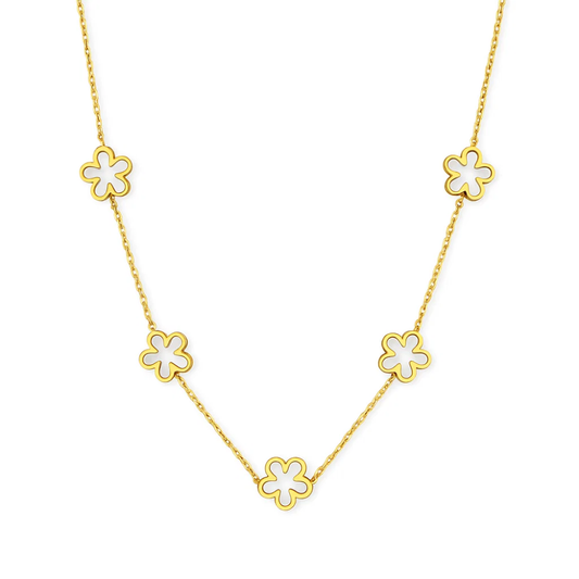 Daisy Bloom Seashell Necklace