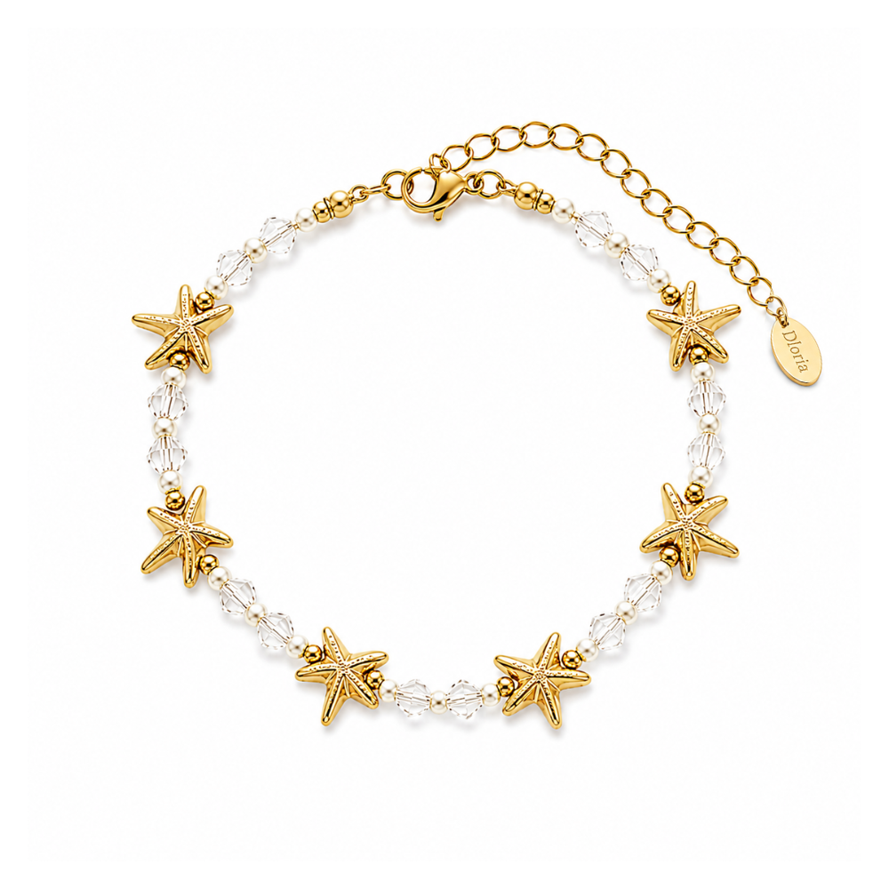 Seaside Starfish Beaded Bracelet