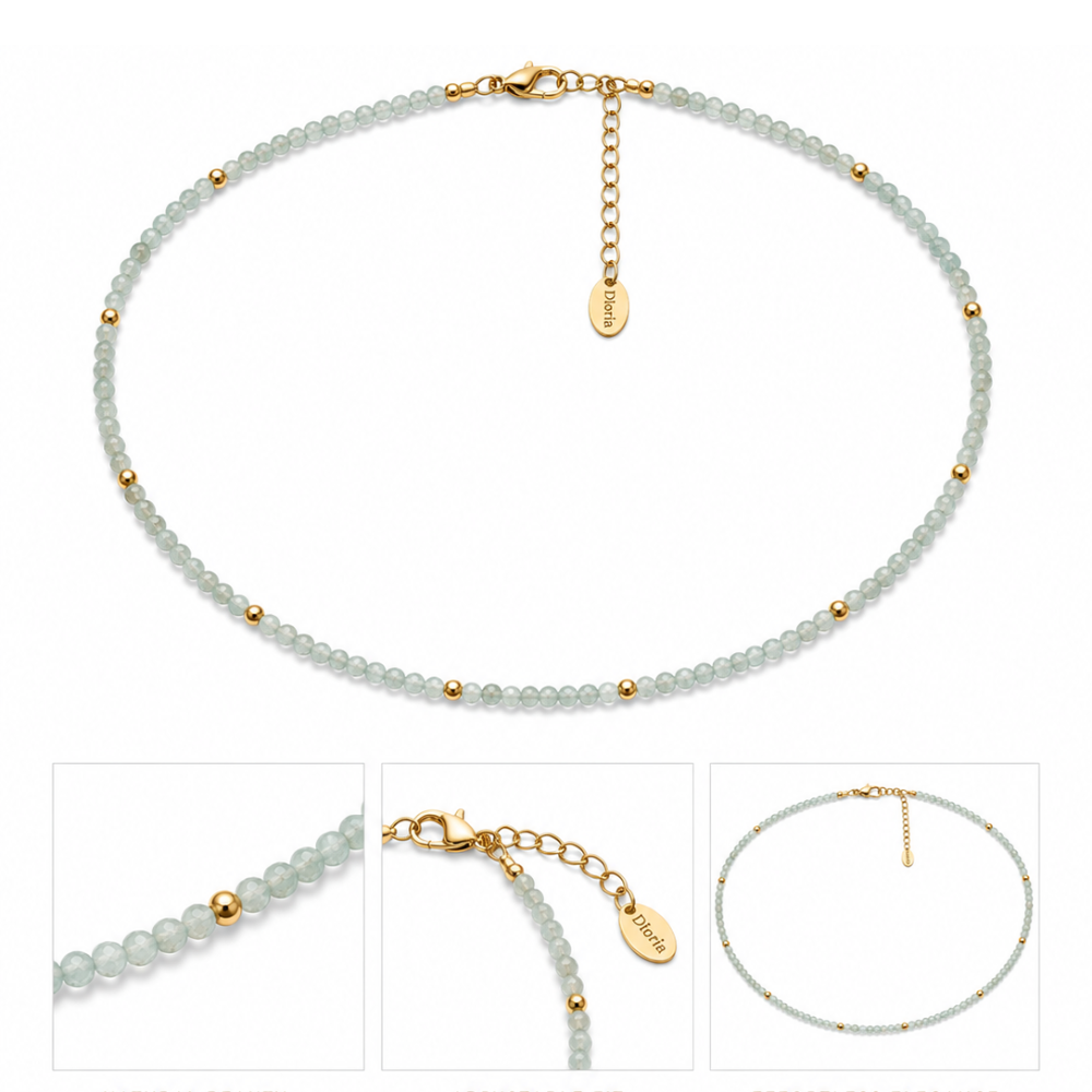 Sea Mist Beaded Necklace