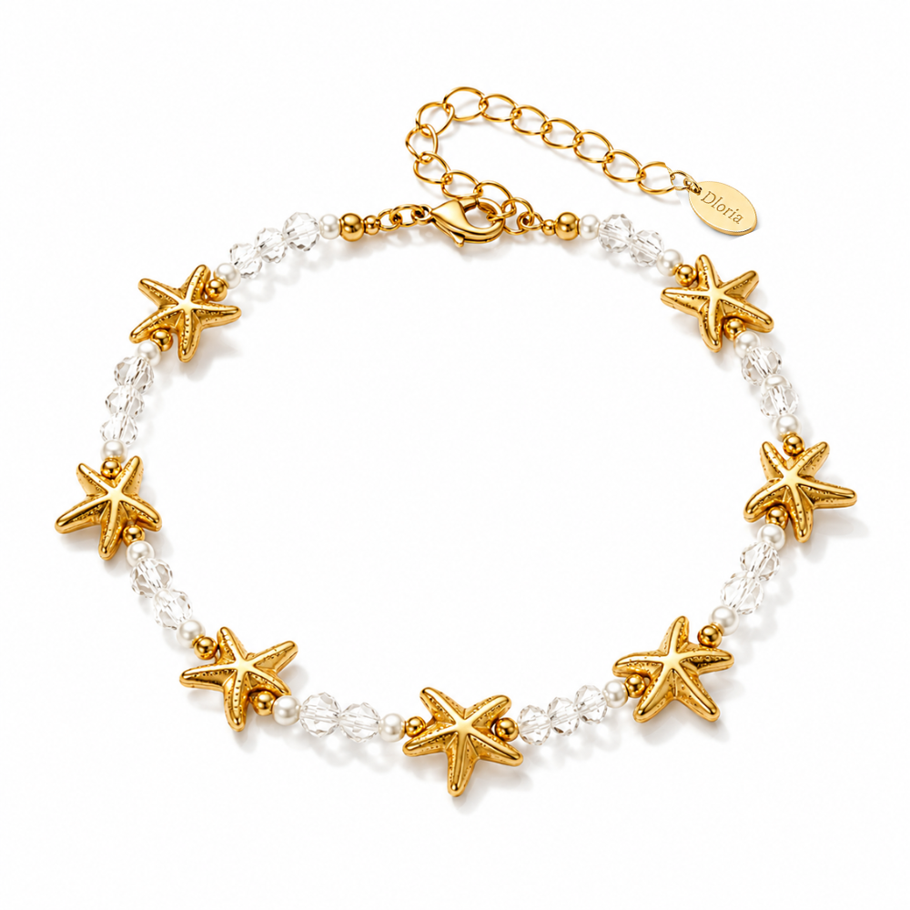 Seaside Starfish Beaded Bracelet