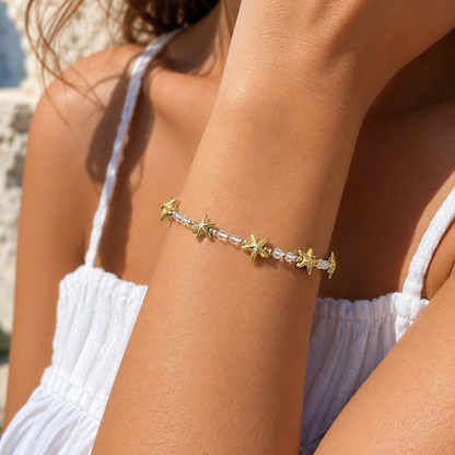 Seaside Starfish Beaded Bracelet