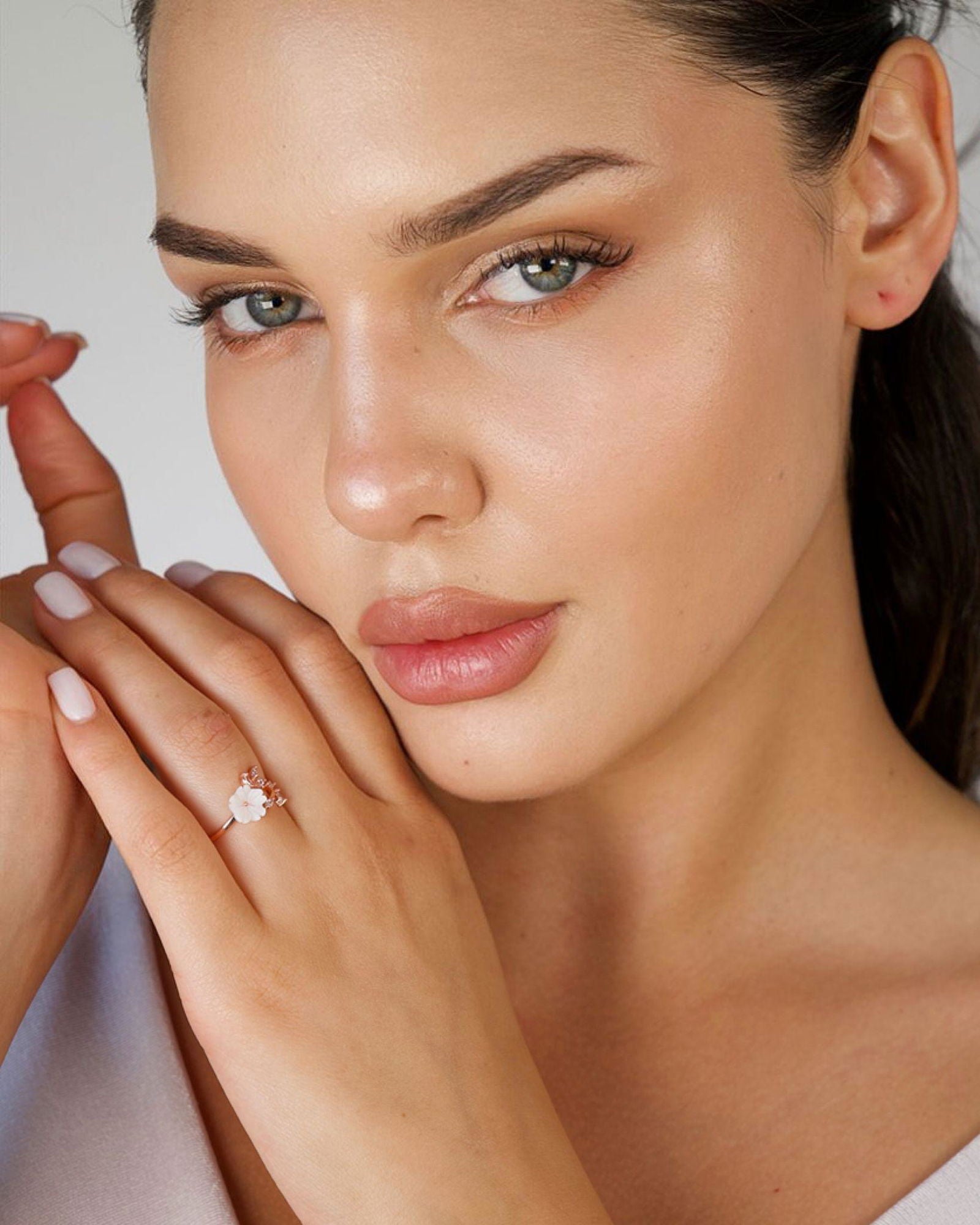 Cherry Blossom Adjustable Ring