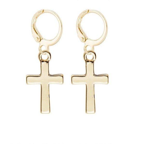 Cross Dangle Earrings