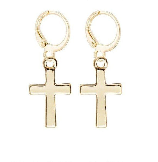 Cross Dangle Earrings