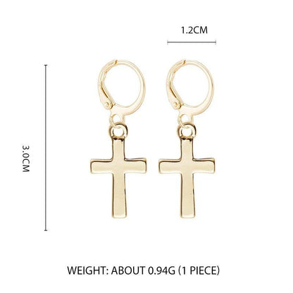 Cross Dangle Earrings