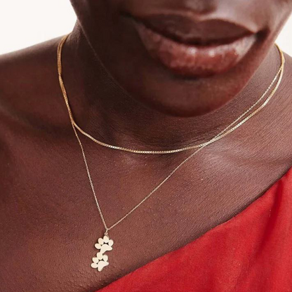 EverPaw Double Paw Print Necklace