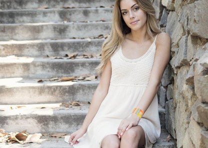 Cuff Bracelet with Ceramic Colors