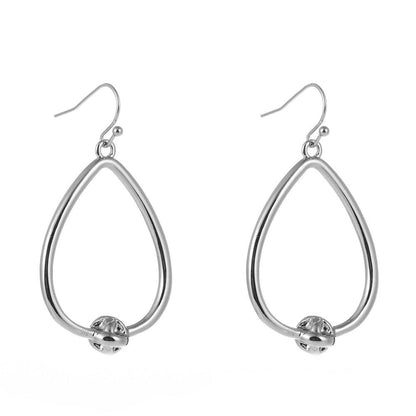 Dainty Love Knot Earrings Silver