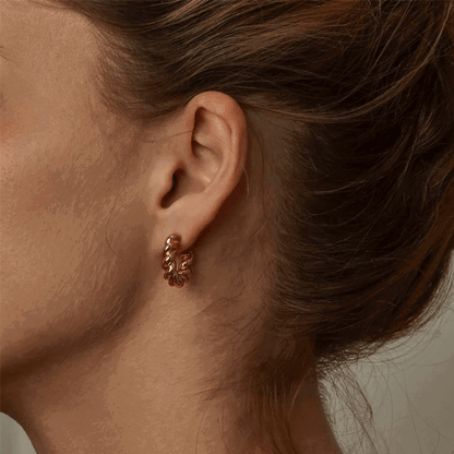 Rope Hoop Earrings – Perfect for Any Occasion Small .85 Inches