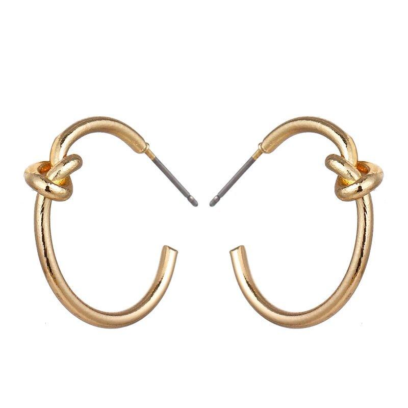 Knot Hoop Earrings Default Title