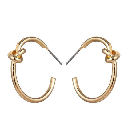 Knot Hoop Earrings Default Title