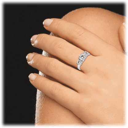 Blair Three Stone Cubic Zirconia Ring