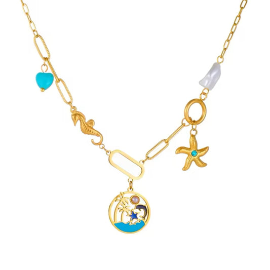 Seaside Charm Turquoise Necklace